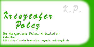 krisztofer polcz business card